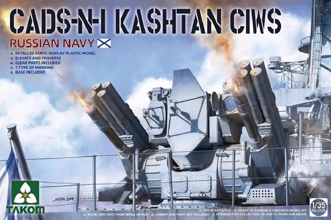 Takom 2128 1/35 Ölçek, Rus Donanması CADS-N1 Kashtan Hava Savunma Sistemi, Plastik Model kiti
