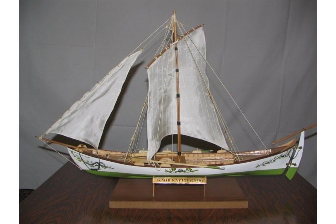 Tersane Model 003 1/16 Ölçek, İzmir Kayığı, Ahşap Tekne Kiti