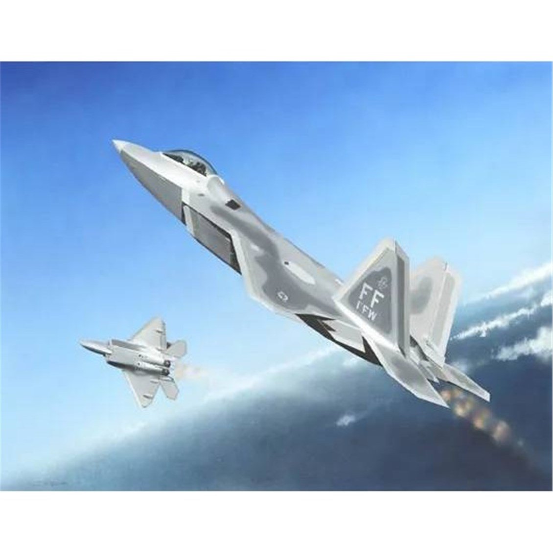 Trumpeter 01317 1/144 Ölçek, F-22A Raptor, Savaş Uçağı Plastik Model Kiti