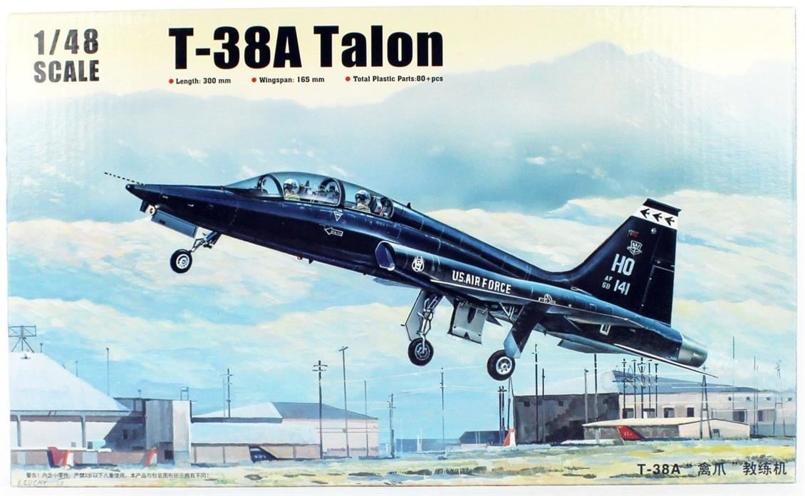 Trumpeter 02852 1/48 Ölçek, T-38A Talon Eğitim Uçağı Plastik Model Kiti