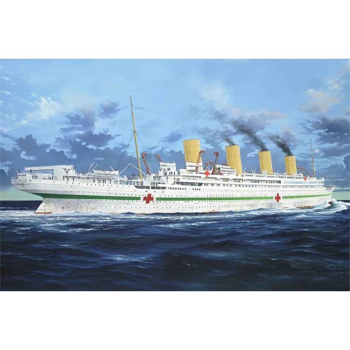 Trumpeter 03721 1/200 Ölçek, HMHS Britannic, Yolcu Gemisi Plastik Model Kiti