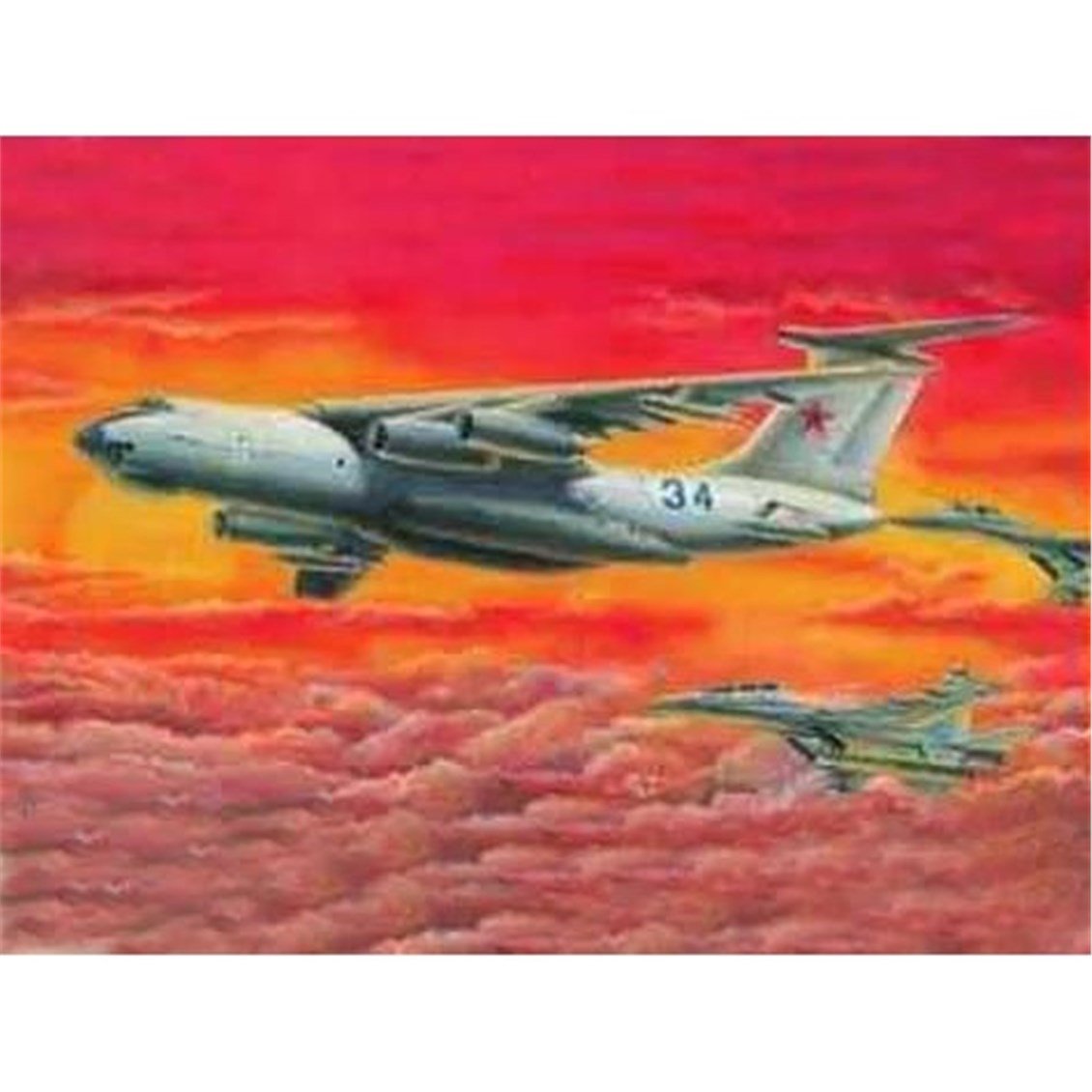 Trumpeter 03902 1/144 Ölçek, Ilyushin IL-78 Midas, Yakıt İkmal Uçağı Plastik Model Kiti