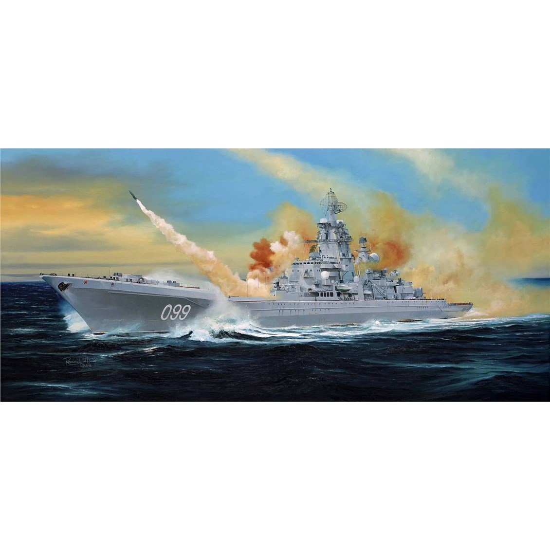 Trumpeter 04522 1/350 Ölçek, Rus Pyotr Velikiy  (Ex-Yuki Andropov), Savaş Gemisi Plastik Model Kiti