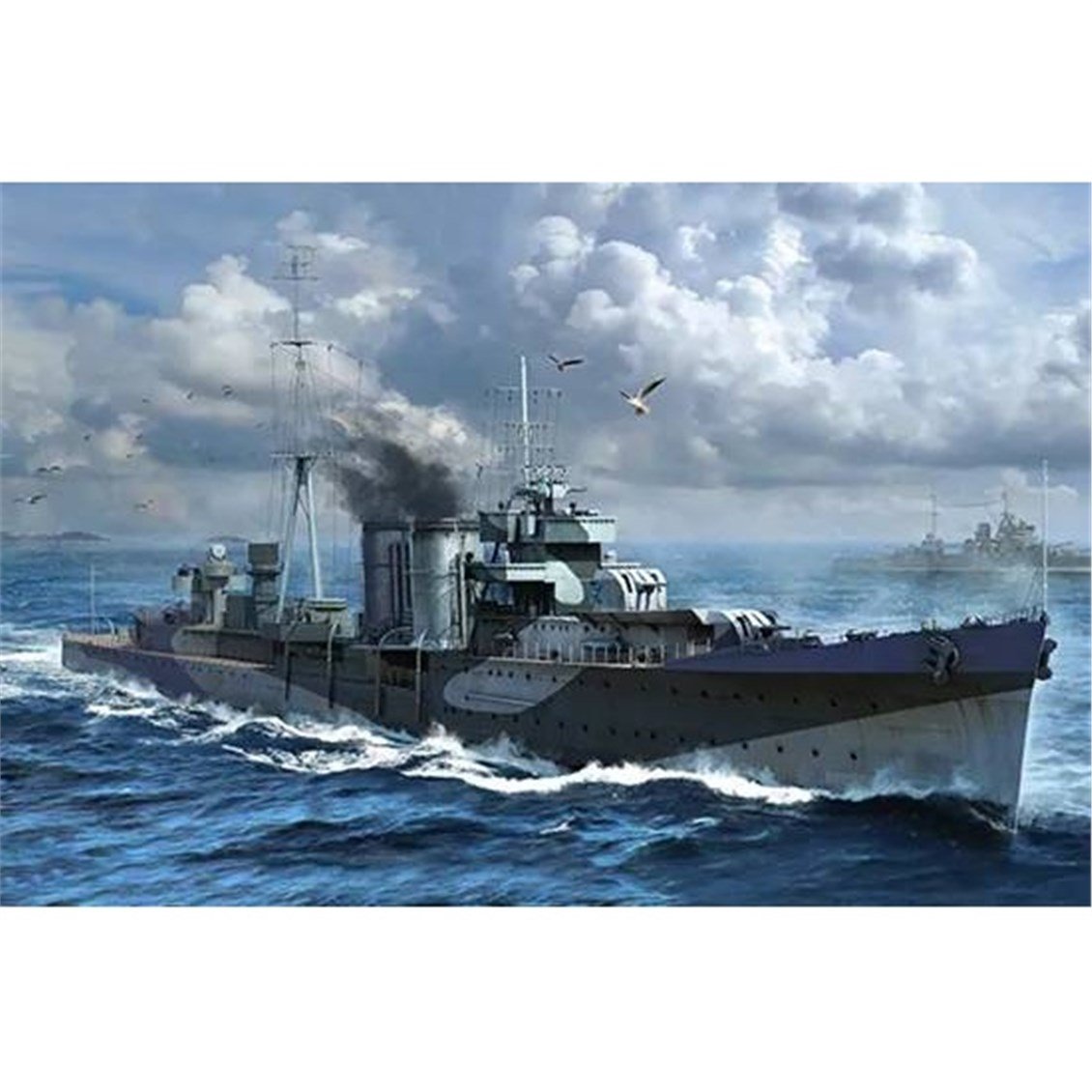 Trumpeter 05363 1/350 Ölçek, HMS Colombo, C Sınıfı Hafif Kruvazör Plastik Model Kiti