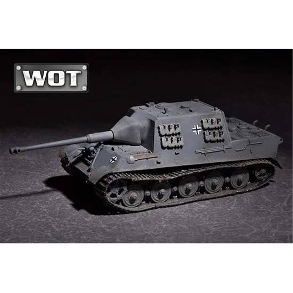 Trumpeter 07166 1/72 Ölçek, Alman JagdTiger ve 88mm /L71 Ana Muharebe Tankı, Plastik Model Kiti