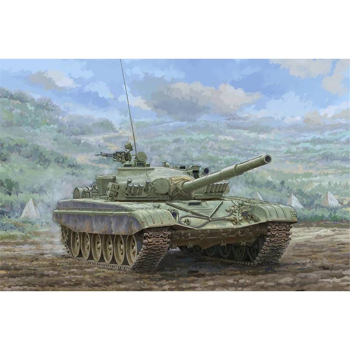 Trumpeter 09604 1/35 Ölçek, T-72M1 MBT, Ana Muharebe Tankı Plastik Model Kiti