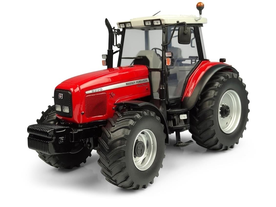 Universal Hobbies UH5331 1/32 Ölçek, Massey Ferguson 8220 Xtra Traktör, Sergilemeye Hazır Metal Tarımsal Makina Modeli