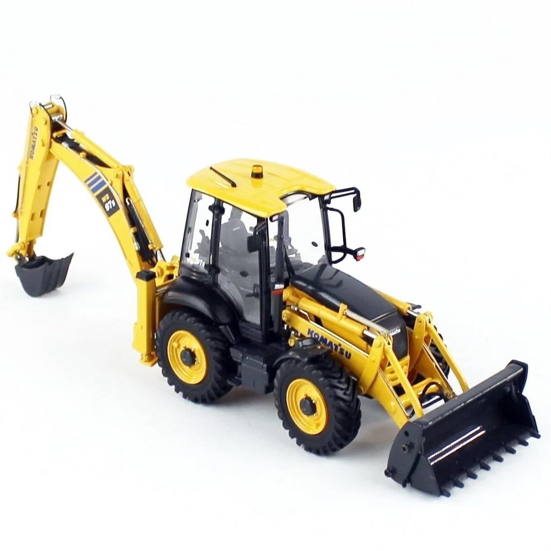 Universal Hobbies UH8139 1/50 Ölçek, Komatsu WB97S-8 4WD Backoe Loder, Sergilemeye Hazır Metal İş Makinası Modeli