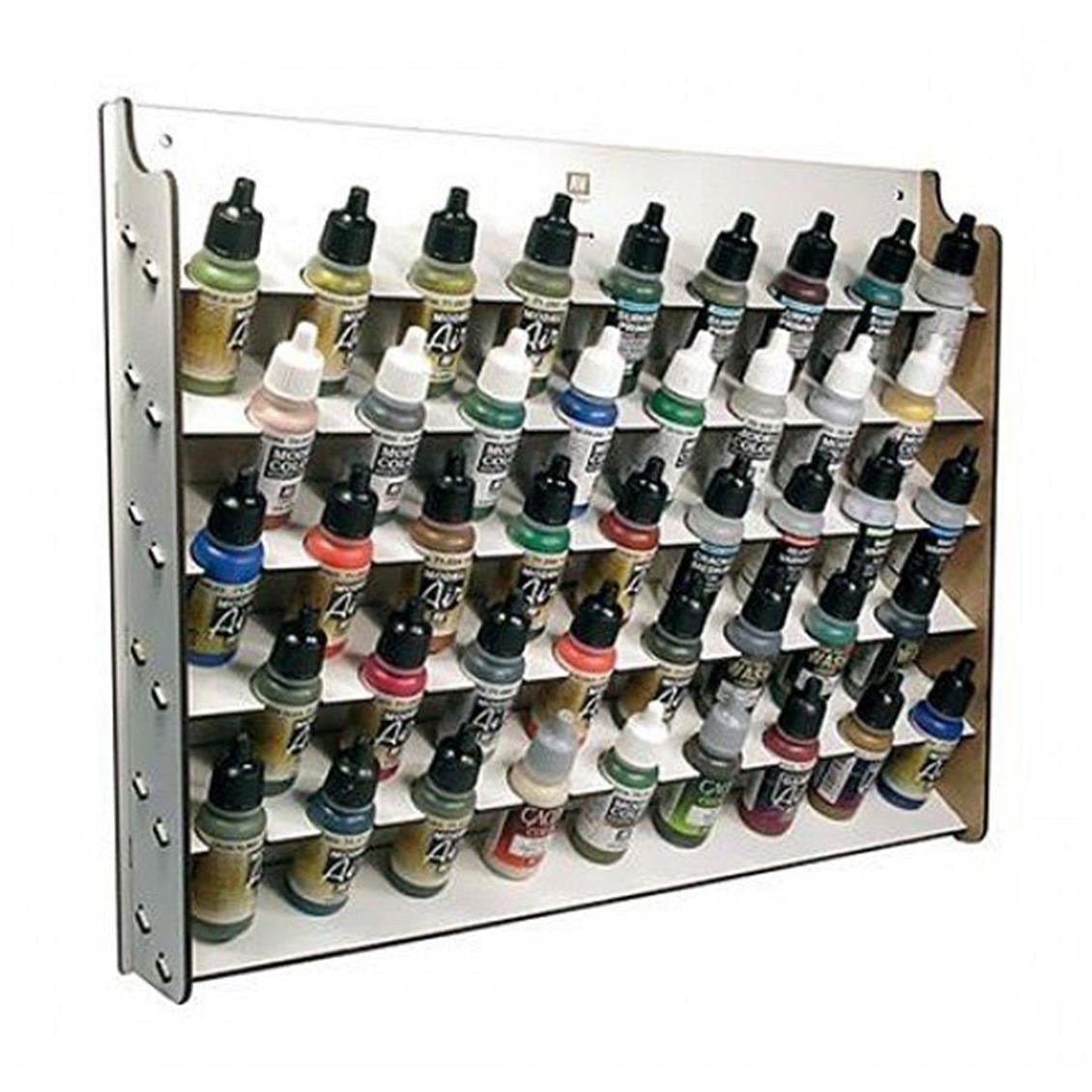 Vallejo 26010 Duvar Tipi Ahşap Boya Standı, 18 ml. Kaplar için