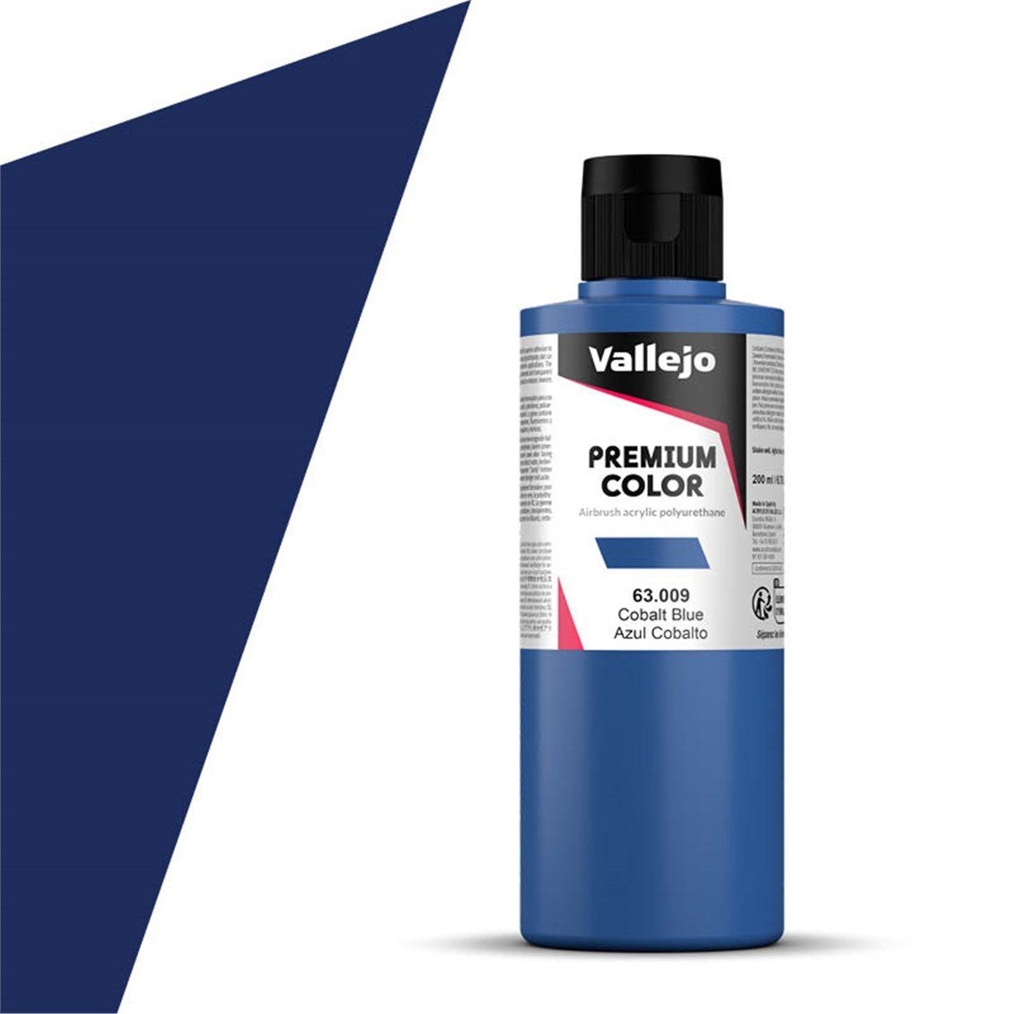 Vallejo 63009 200 ml. Cobalt Blue, Premium RC Color Serisi Model Boyası
