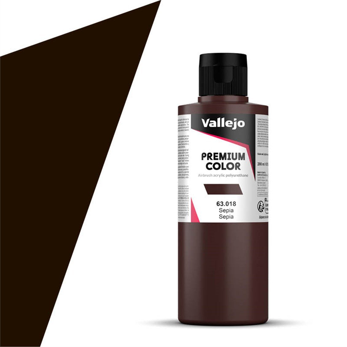 Vallejo 63018 200 ml. Sepia, Premium RC Color Serisi Model Boyası