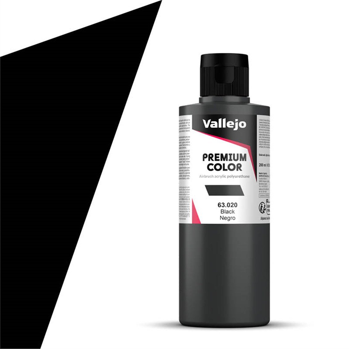 Vallejo 63020 200 ml. Dark, Premium RC Color Serisi Model Boyası