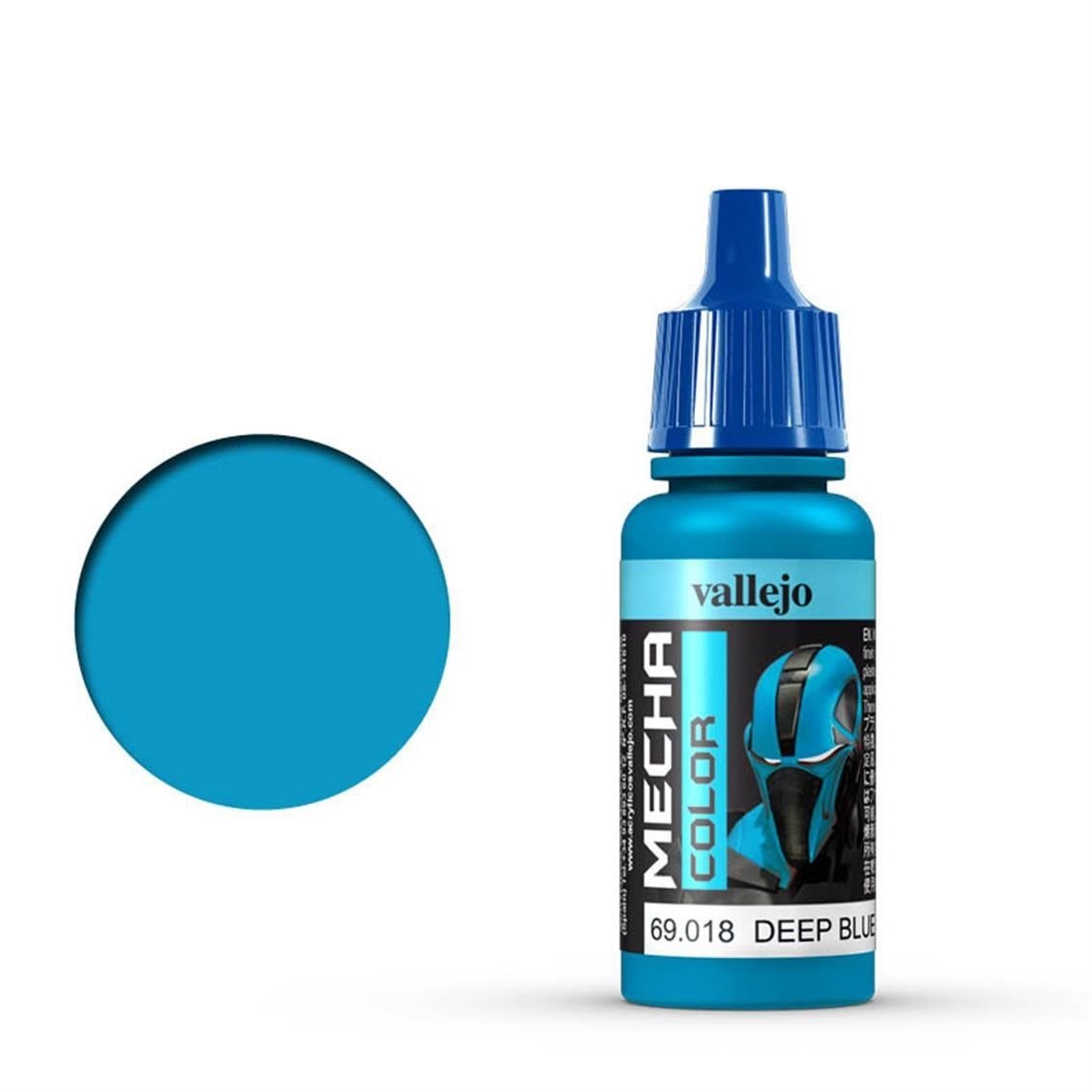 Vallejo 69018 18 ml. Deep Blue, Mecha Color Serisi Model Boyası