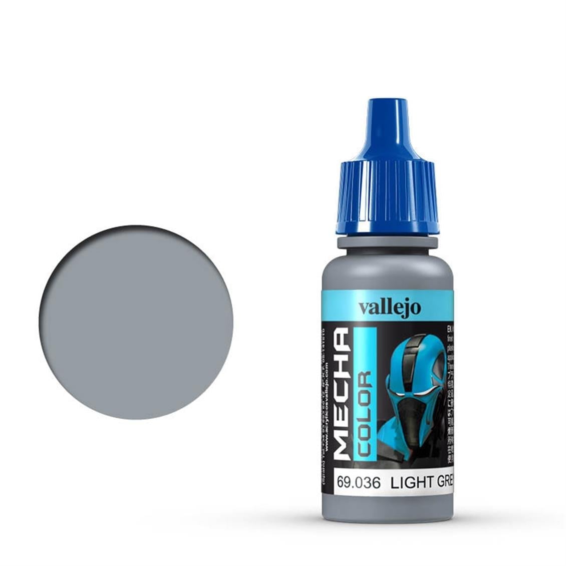 Vallejo 69036 18 ml. Light Grey, Mecha Color Serisi Model Boyası