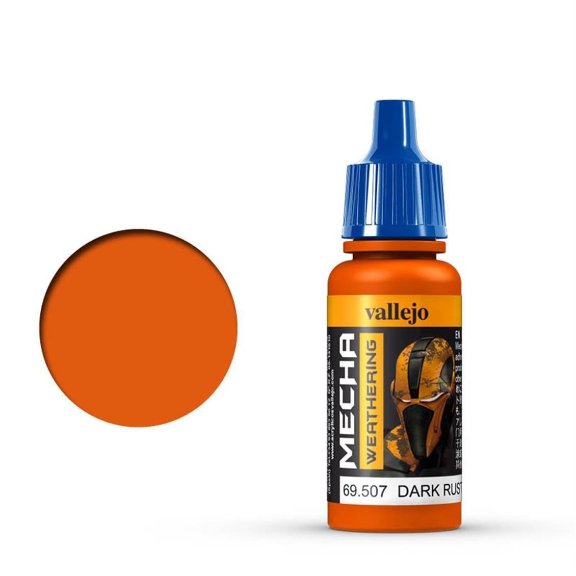 Vallejo 69507 18 ml. Dark Rust Wash, Mecha Color Serisi Model Boyası