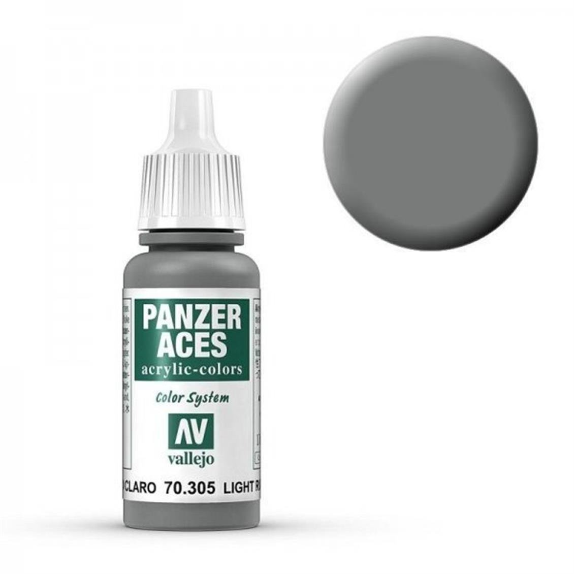 Vallejo 70305 18 ml. Light Rubber, Panzer Aces Serisi Model Boyası