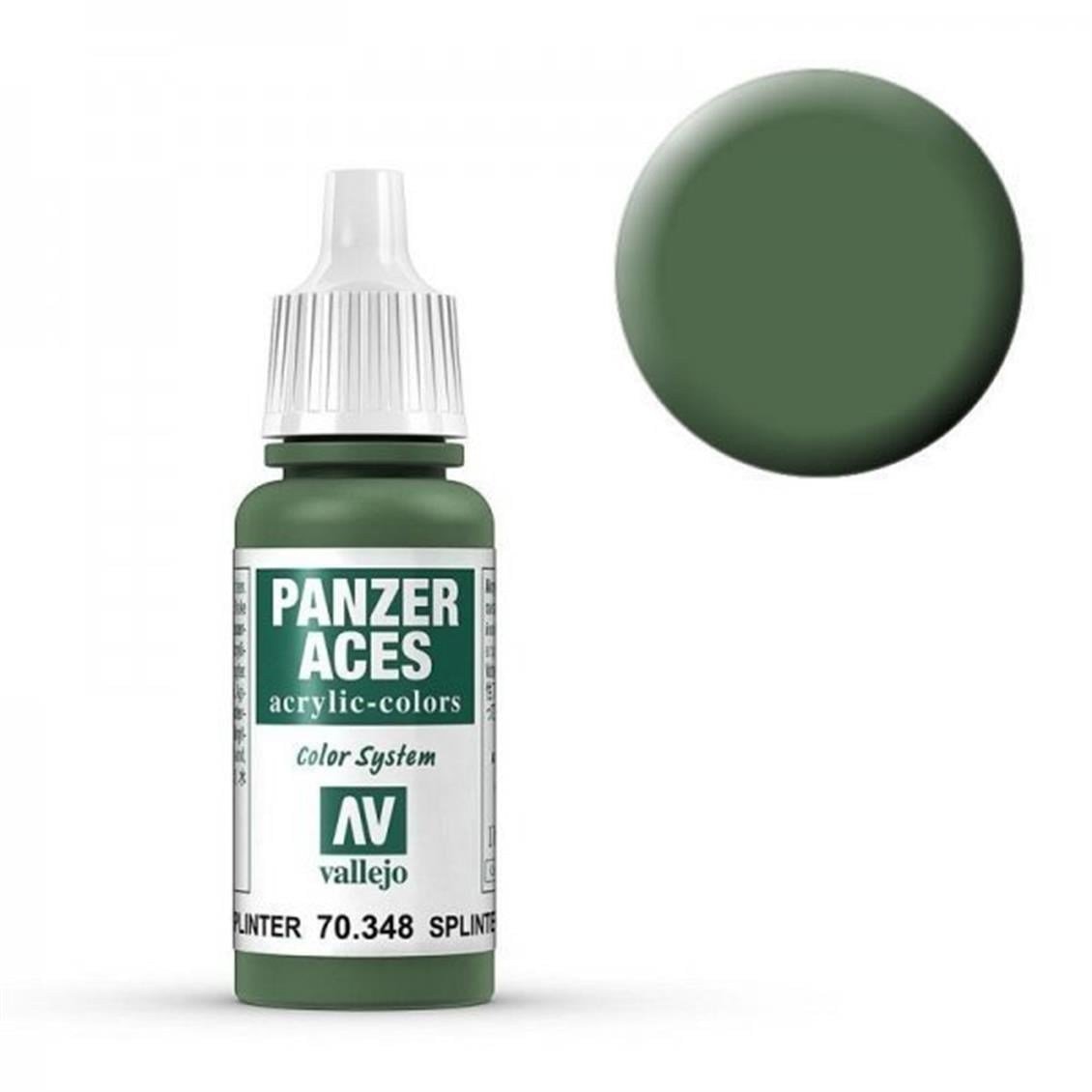Vallejo 70348 18 ml. Splinter Strips, Panzer Aces Serisi Model Boyası