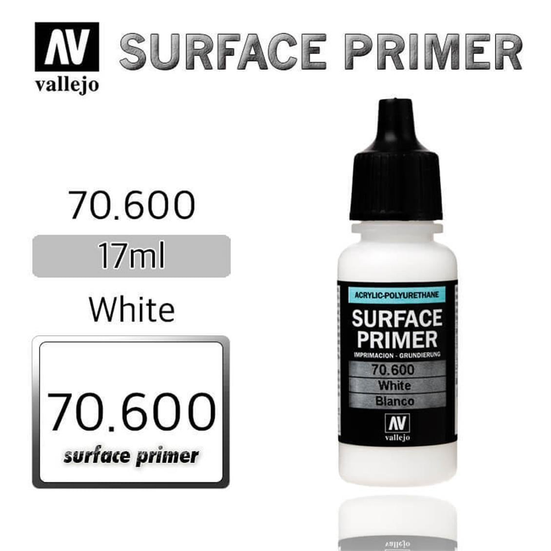 Vallejo 70600 18 ml. Beyaz, Astar Model Boyası