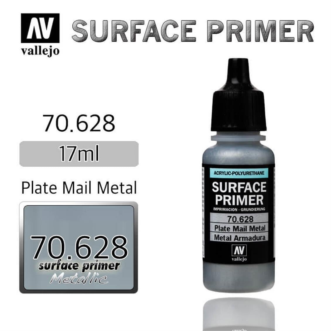 Vallejo 70628 18 ml. Plate Mail Metal-Ga, Astar Model Boyası