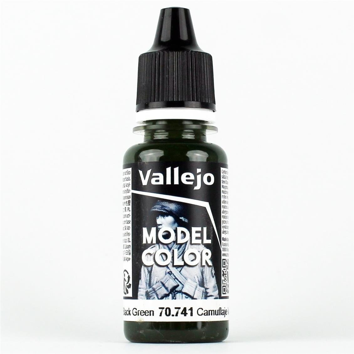Vallejo 70741 18 ml. (109) Cam. Black Green, Model Color Serisi Model Boyası