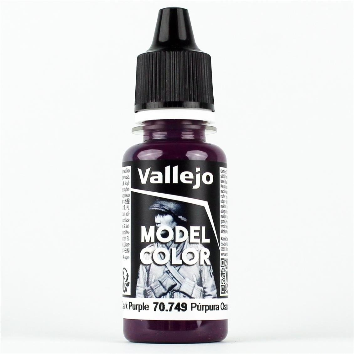 Vallejo 70749 18 ml. (049) Dark Purple, Model Color Serisi Model Boyası