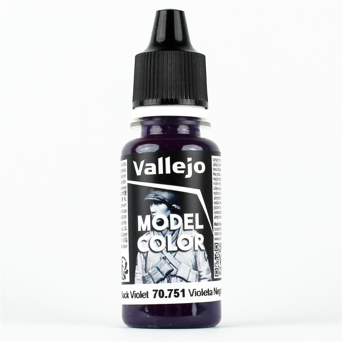 Vallejo 70751 18 ml. (054) Black Violet, Model Color Serisi Model Boyası
