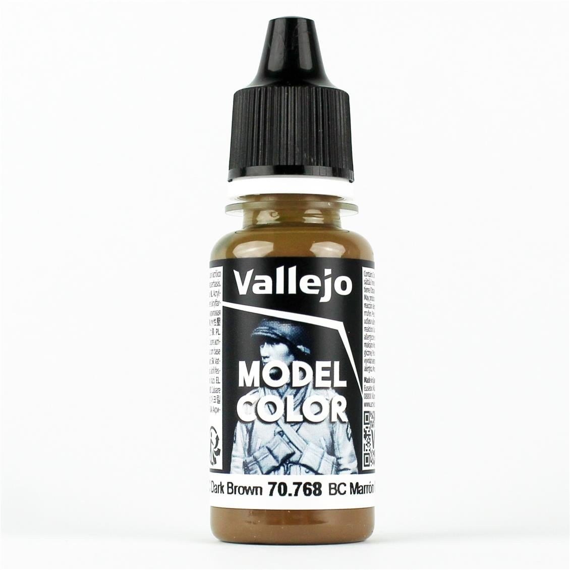 Vallejo 70768 18 ml. (143) BC Dark Brown, Model Color Serisi Model Boyası