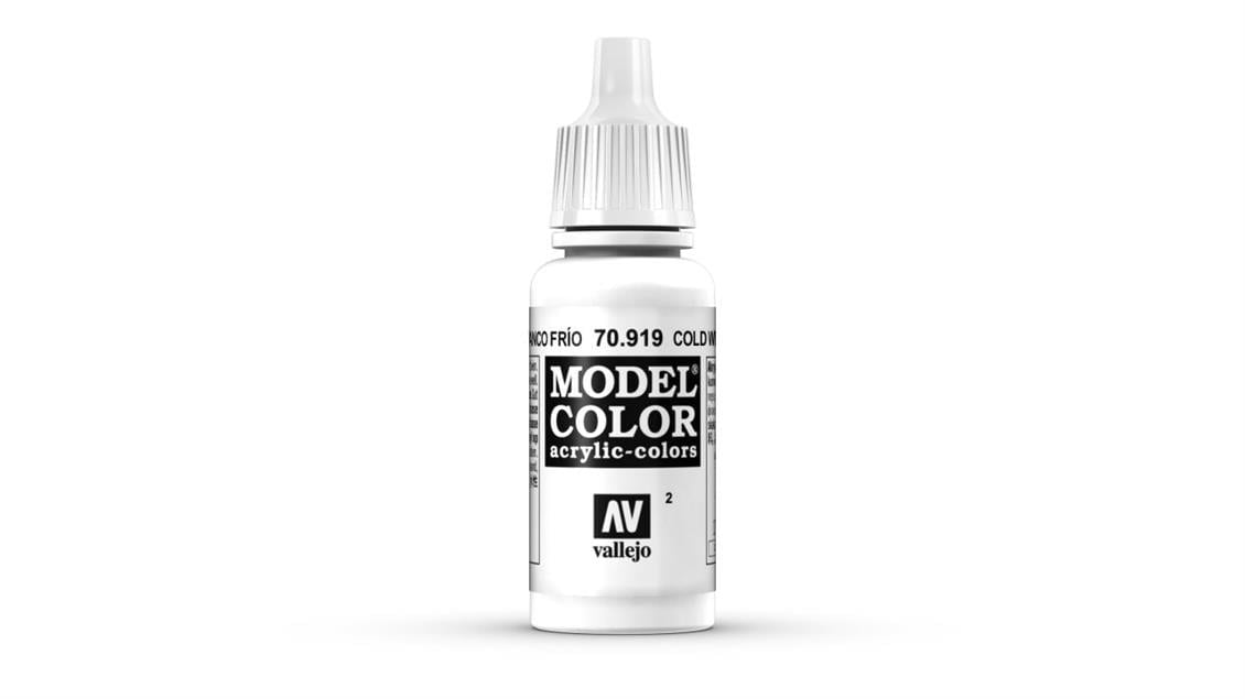 Vallejo 70919 18 ml. (2) Cold White-Matt, Model Color Serisi Model Boyası