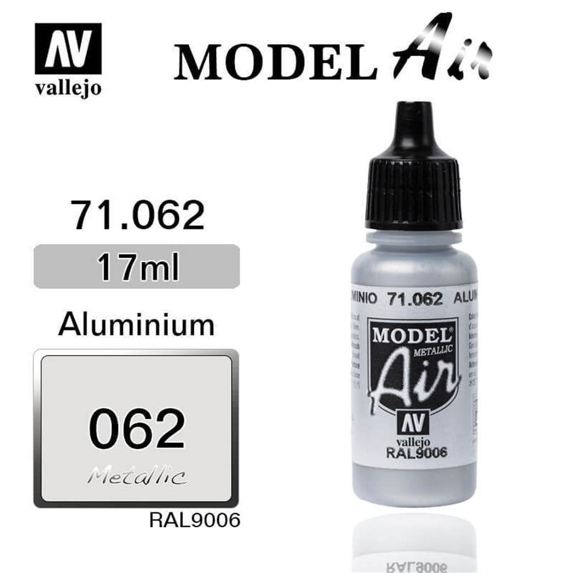 Vallejo 71062 18 ml. Aluminium, Model Air Serisi Model Boyası