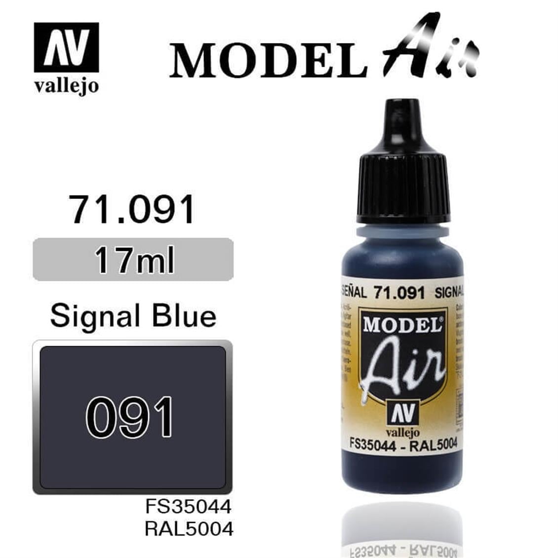 Vallejo 71091 18 ml. Signal Blue, Model Air Serisi Model Boyası