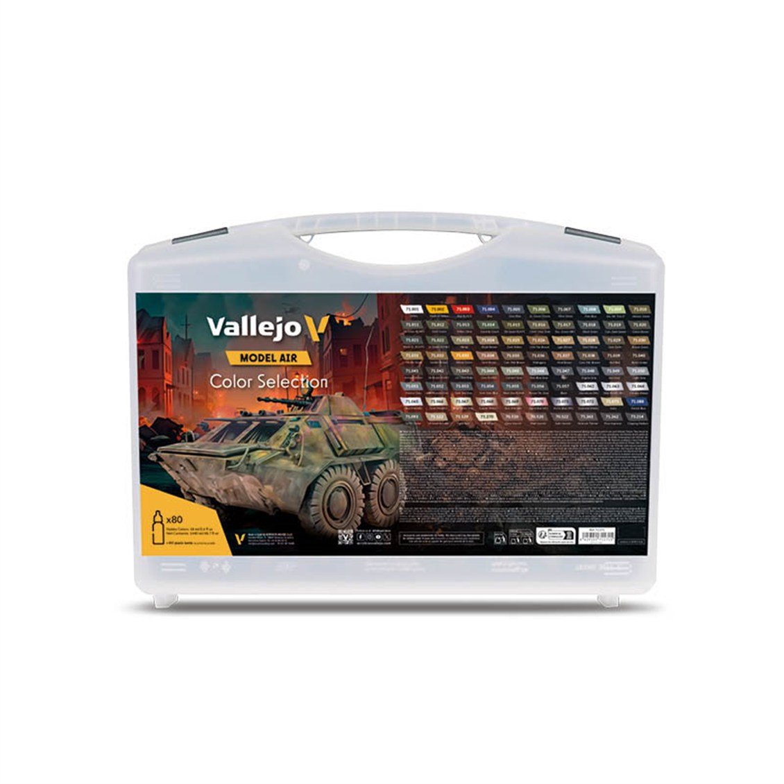 Vallejo 71171 80x18 ml. Model Air Boya ve Saklama Çantası, Model Air Serisi Model Boyası Seti