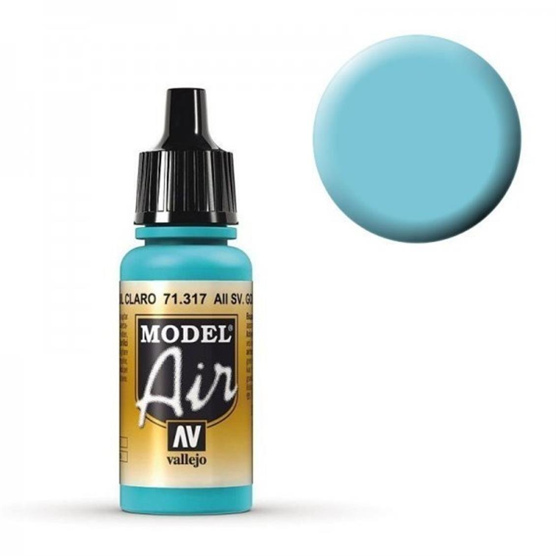 Vallejo 71317 18 ml. AII SV. Gol Light Blue, Model Air Serisi Model Boyası