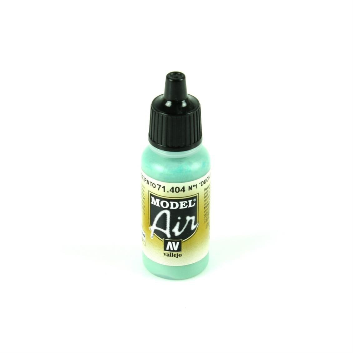 Vallejo 71404 18 ml. Nº 1 Sky Blue 'Duck Egg Blue', Model Air Serisi Model Boyası