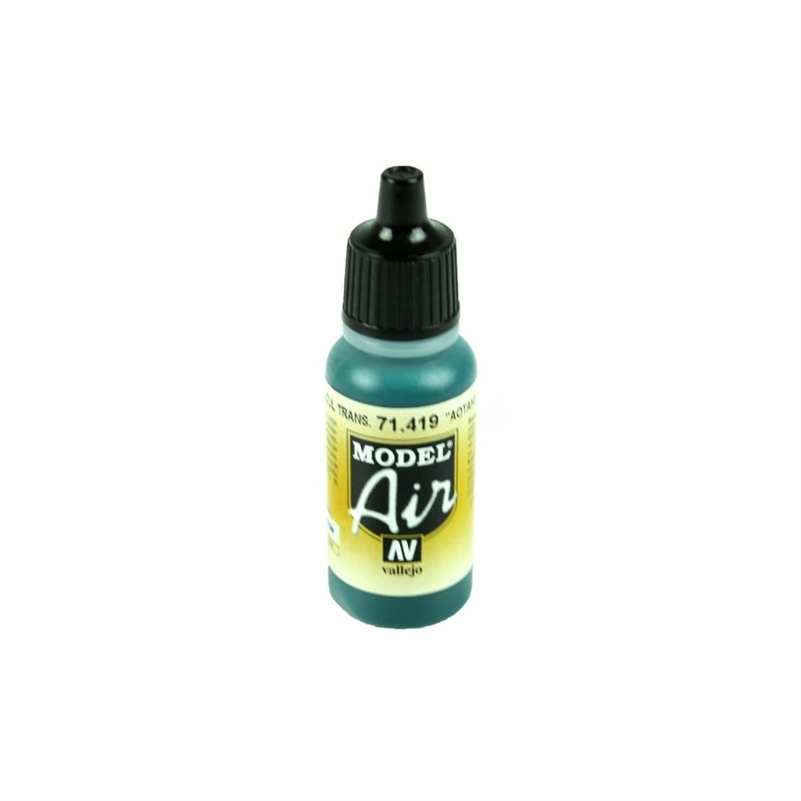 Vallejo 71419 18 ml. Aotake' Translucent Blue, Model Air Serisi Model Boyası