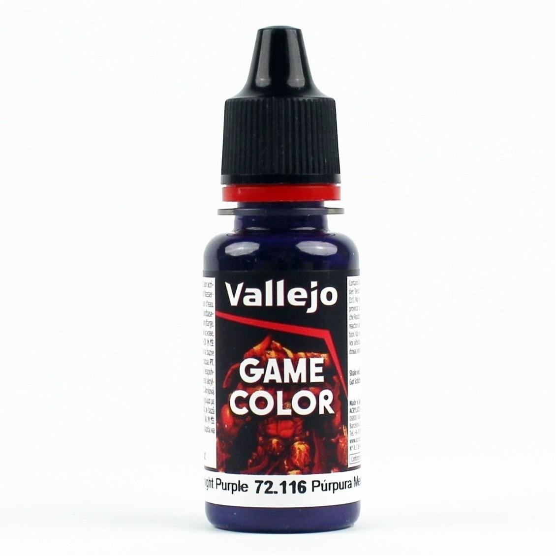 Vallejo 72116 18 ml. Midnight Purple, Game Color Serisi Model Boyası