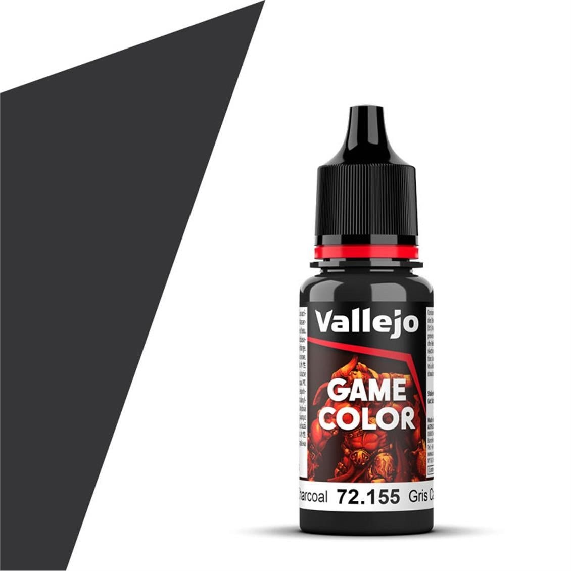 Vallejo 72155 18 ml. Heavy Charcoal, Game Color Serisi Model Boyası