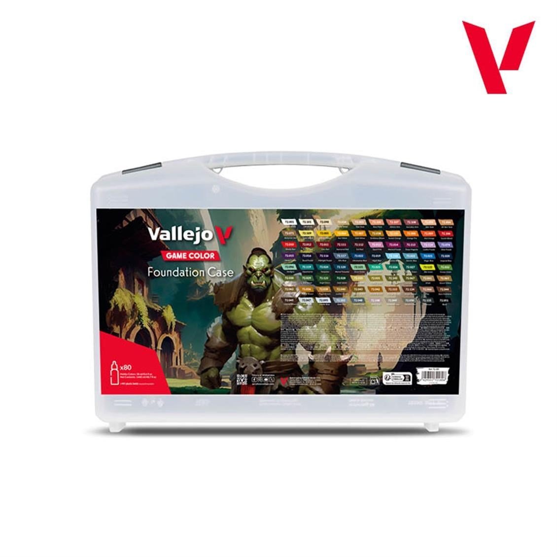 Vallejo 72180 80x18 ml. Temel Renkler ve Taşıma Çantası, Game Color Serisi Model Boyası