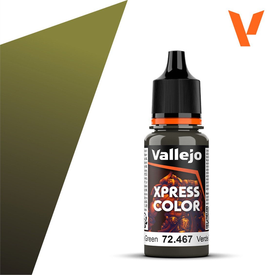 Vallejo 72467 18 ml. Camouflage Green, Xpress Game Color Serisi Model Boyası