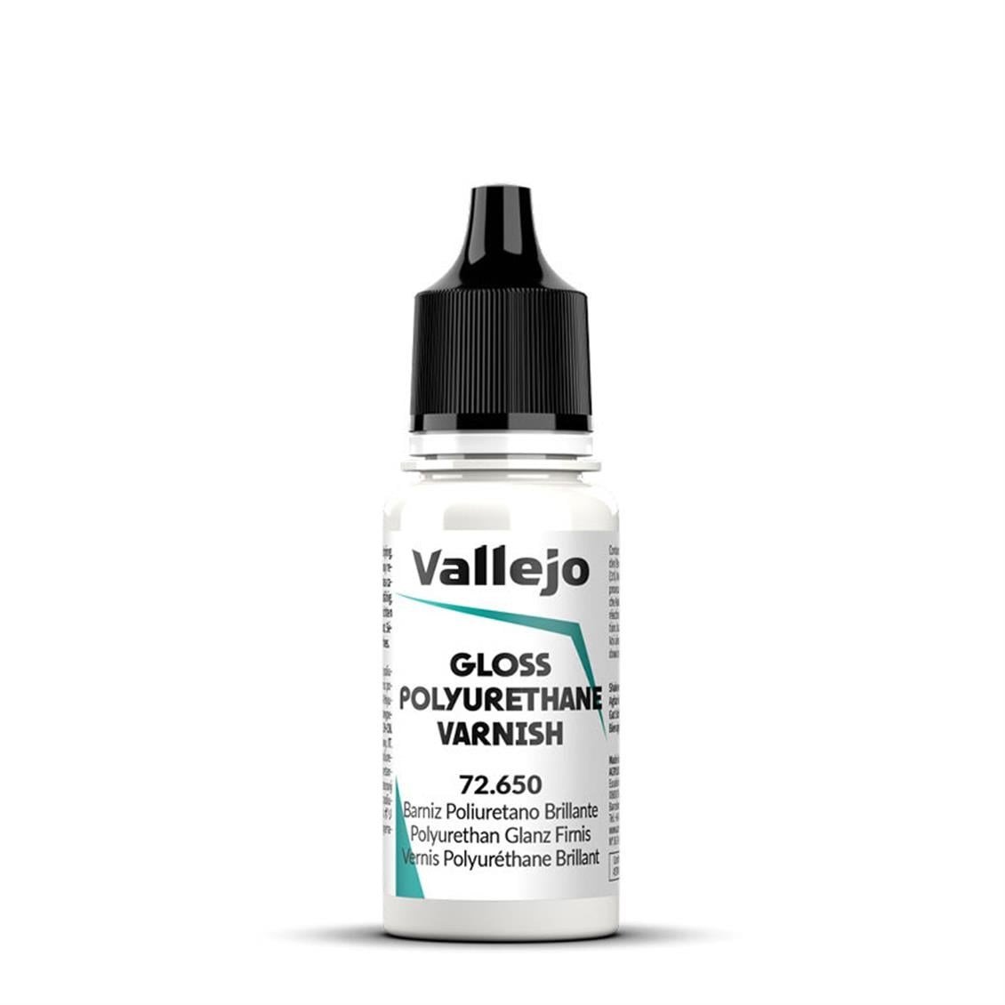 Vallejo 72650 18 ml. Gloss Polyurethane Varnish, Game Color Serisi Model Boyası