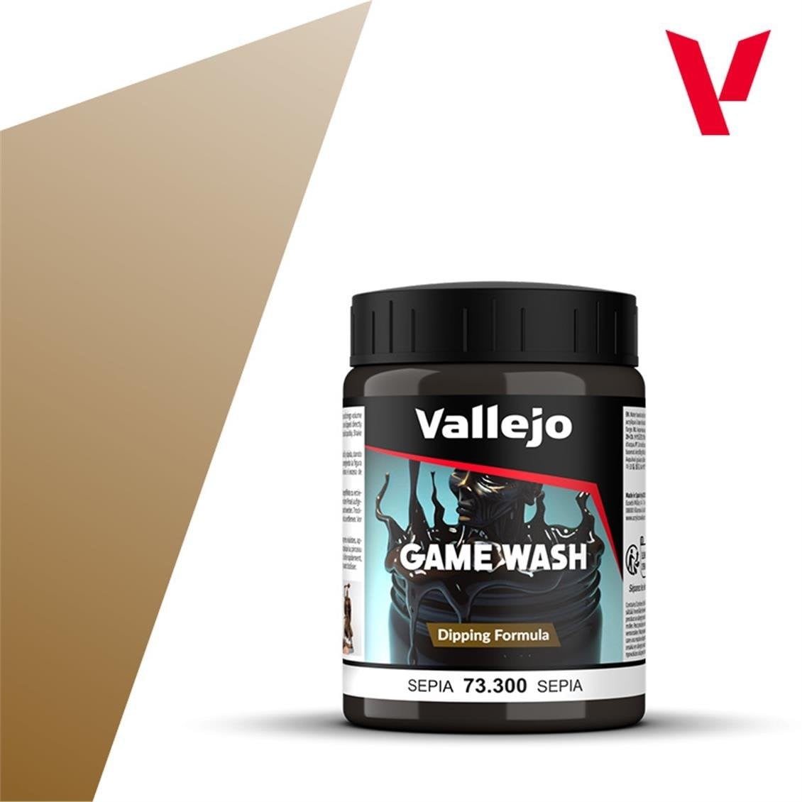 Vallejo 73300 200 ml. Sepia, Dipping Wash Formula (quick shadow), Model Boyası