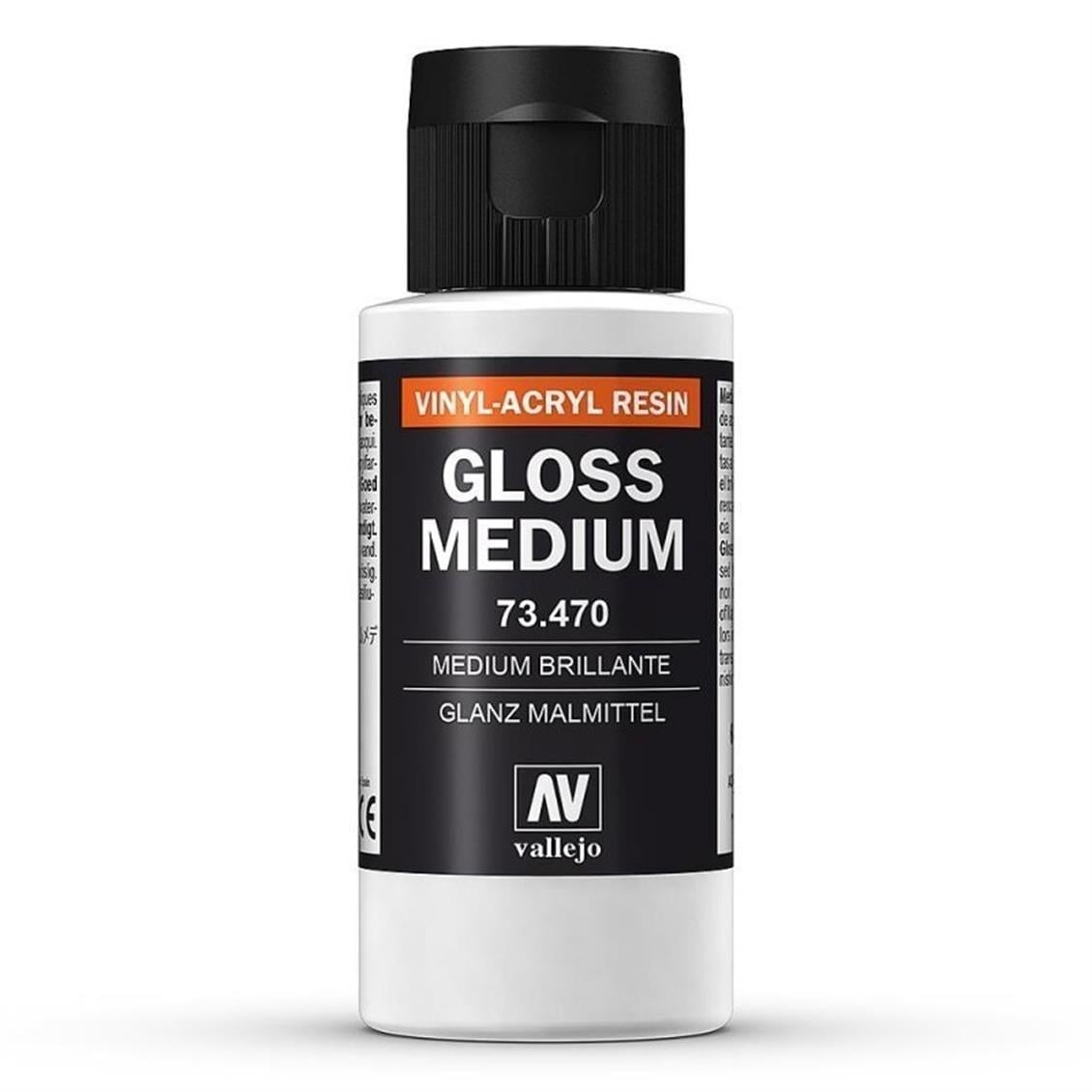 Vallejo 73470 60 ml. Gloss Medium (Parlaklaştırıcı), Model Boyası