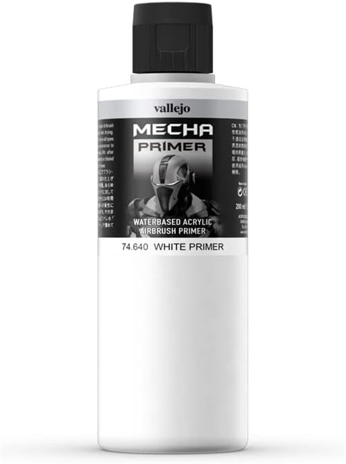 Vallejo 74640 200 ml. White, Mecha Color Astar Model Boyası