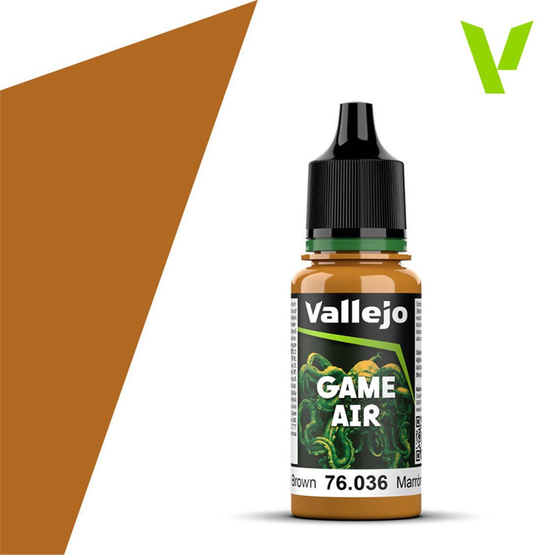 Vallejo 76036 18 ml. Bronze Brown, Model Air Serisi Model Boyası