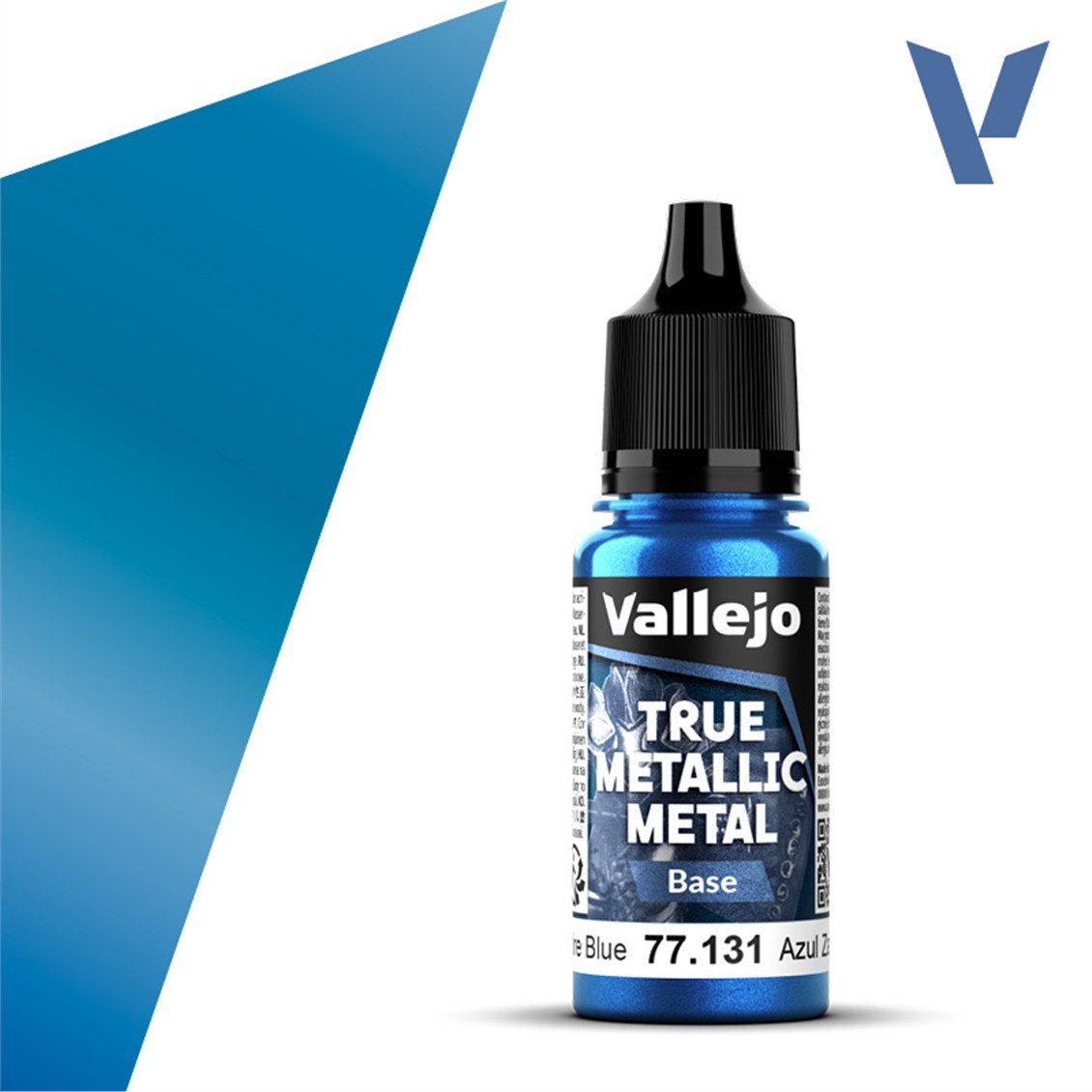 Vallejo 77131 18 ml. Sapphire Blue, Base, True Metallic Metal (TMM) Serisi Model Boyası