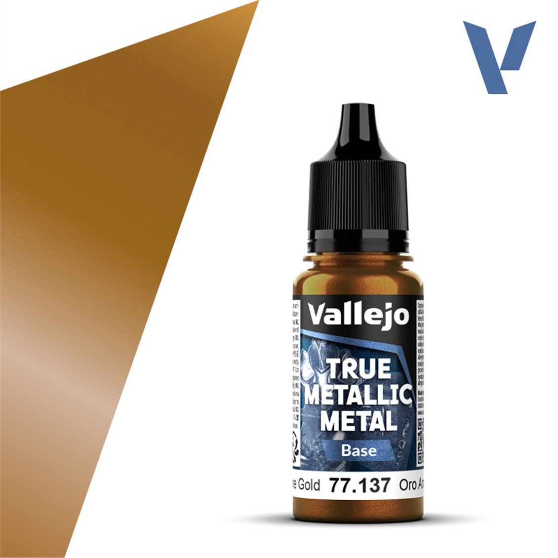 Vallejo 77137 18 ml. Arcane Gold, Base, True Metallic Metal (TMM) Serisi Model Boyası