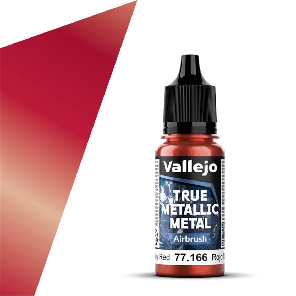 Vallejo 77166 18 ml. Ruby Red, Airbrush, True Metallic Metal (TMM) Serisi Model Boyası