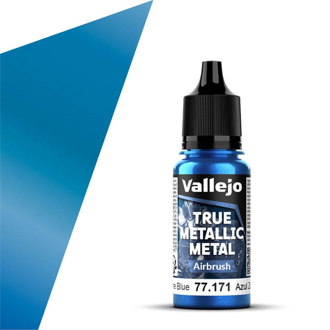 Vallejo 77171 18 ml. Sapphire Blue, Airbrush, True Metallic Metal (TMM) Serisi Model Boyası