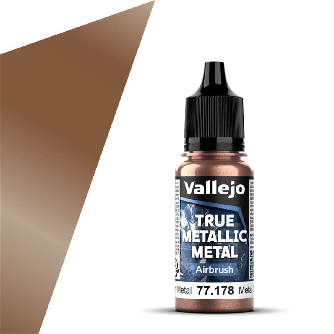 Vallejo 77178 18 ml. Rusty Metal, Airbrush, True Metallic Metal (TMM) Serisi Model Boyası