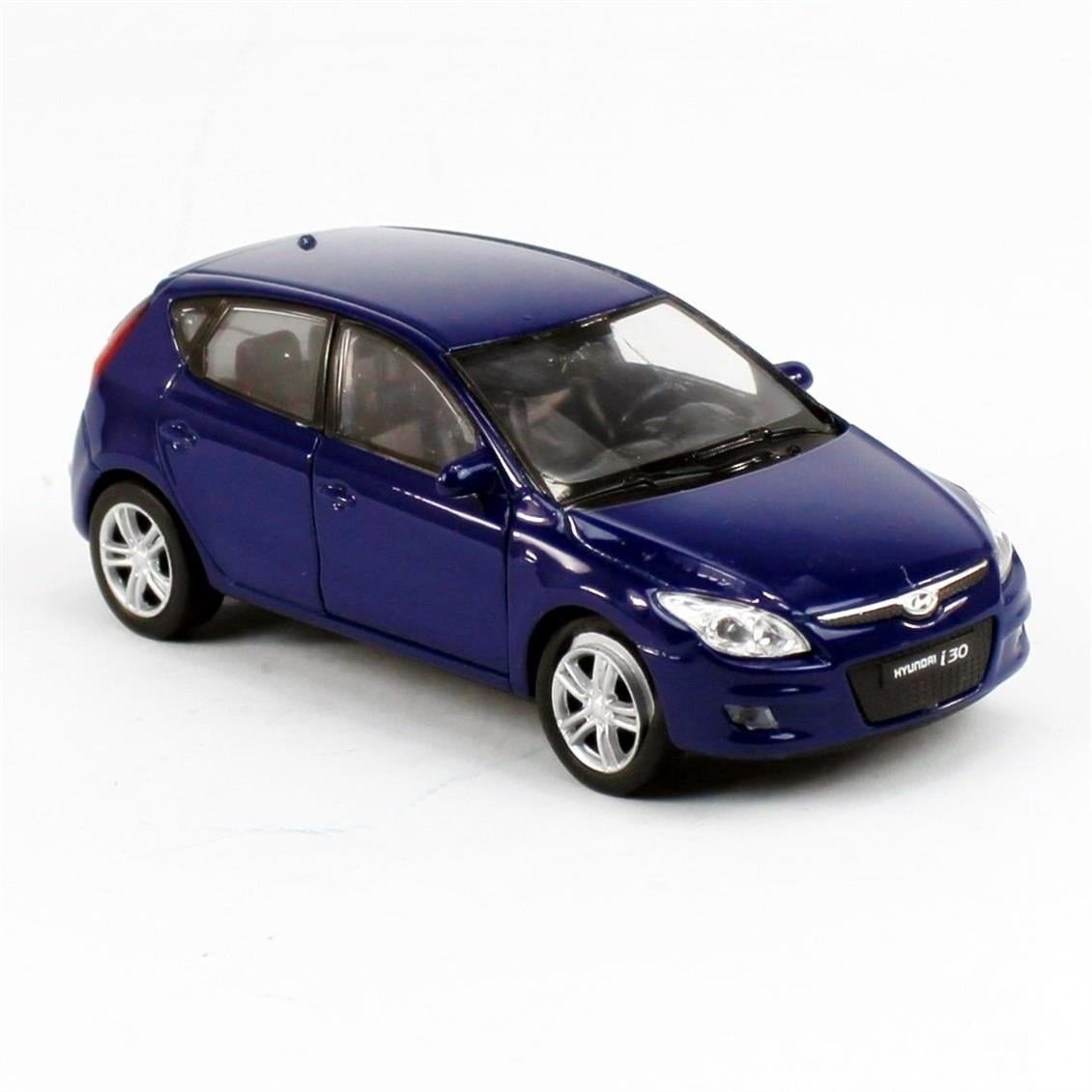 Welly 42394 1/34-1/39 Ölçek, Hyundai i30, Mavi, Çek-Bırak Mekanizmalı Oyuncak Metal Araba