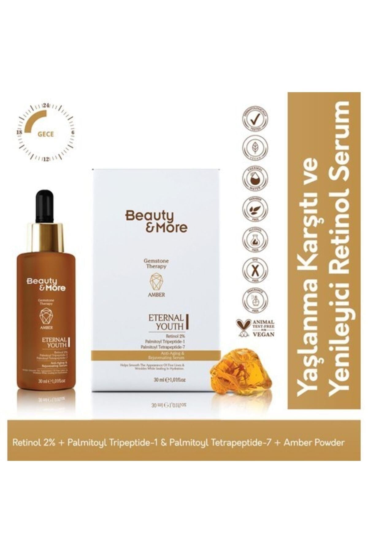Beauty&more Amber Eternal Youth Yaşlanma Karşıtı Ve Yenileyici Serum 30 Mlretinol 2% + Palmitoyl Tri